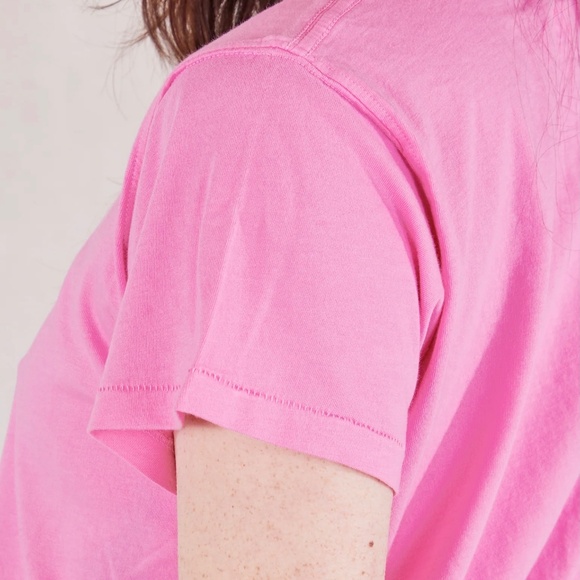 NWOT Big Bud Press The Organic Vintage Tee Bubblegum Pink XXS - Picture 6 of 7